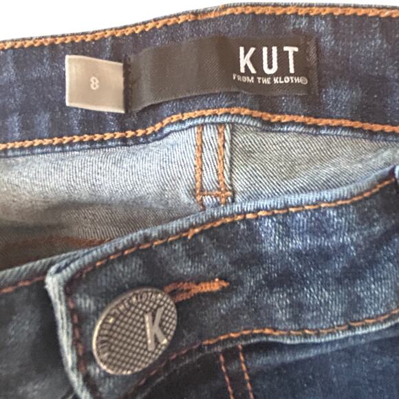 KUT from the Kloth Dark Wash Catherine Boyfriend Denim Jeans Womens Size 8 - Picture 4 of 5